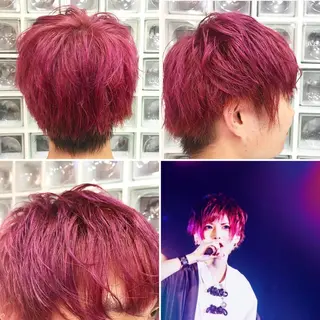 ショート カラー メンズ "PEPPU "所属・派手髪、ハイトーン ショートヘアShinのヘアスタイル