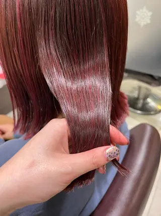 ショート ぷつっとボブ/ちゅる ピンク/mika☆のヘアスタイル