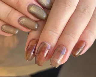 ネイル Ray. ちゅるん系ニュアンスのネイルデザイン