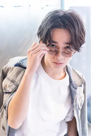 ショート カラー パーマ ヘアアレンジ メンズ レイヤーカット/艶髪 🎀笠原 優花🎀のヘアスタイル