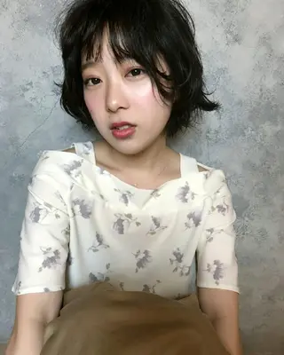 ショート カラー パーマ スタイル 相模大野のヘアスタイル