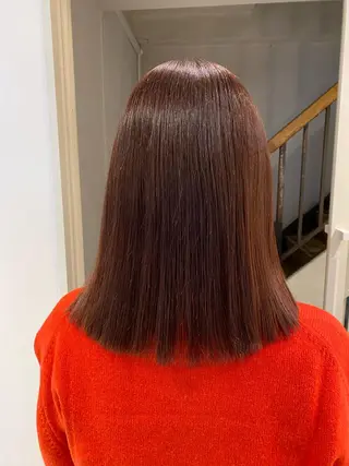 ミディアム 🌈評価No.1🌈 艶髪カラー❌エクステのヘアスタイル