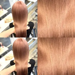 ロング カラー zina渋谷所属・韓国レイヤー顔周り カット髪質改善しゅんのヘアスタイル