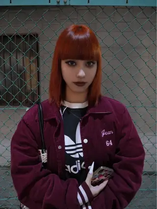 ミディアム カラー カットモデル FILMSりくのヘアスタイル