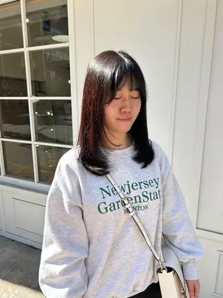 ロング 藤田 侑花のヘアスタイル