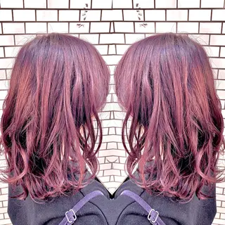 ミディアム 縮毛/レイヤー 韓国/橋口のヘアスタイル