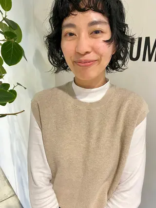 ショート カラー パーマ ヘアアレンジ メンズ パーマスタイル🔅 sayacaのヘアスタイル