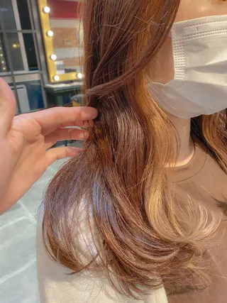 ロング ボブ/縮毛矯正 髪質改善/もえるのヘアスタイル