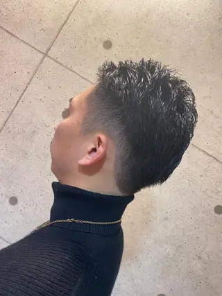 ショート パーマ メンズ more栄矢場町店所属・⚡️デザインカラー ⚡️豊住 光輝のヘアスタイル