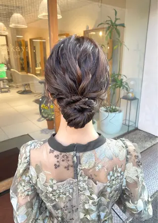 ヘアアレンジ 安永 涼のヘアスタイル