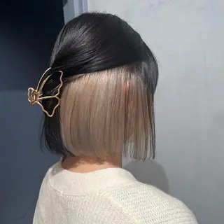 ショート カラー 🩶sayumi🩶 ボブ/美髪矯正/柏のヘアスタイル