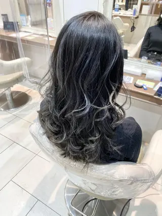 ロング カラー 横山 直輝のヘアスタイル