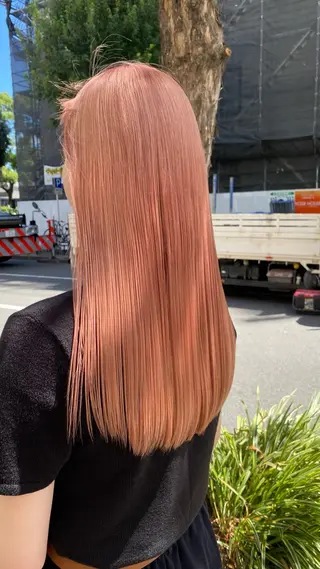 ロング カラー 名古屋栄/ブリーチ/ ボブ🧃木下桃嘉のヘアスタイル