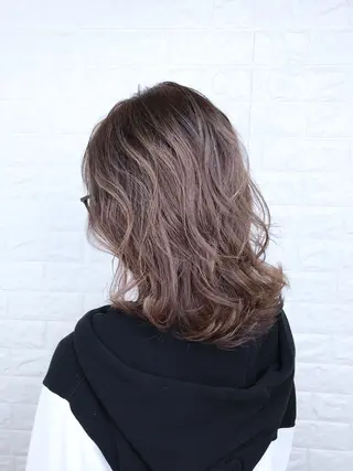 ミディアム カラー エイジングケア特化 美容師✂️山崎竜二のヘアスタイル