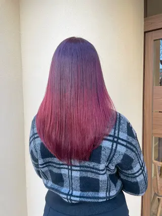 ロング 中山 遥のヘアスタイル