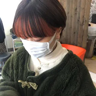 ショート カラー 垢抜けハイトーン×ブ ロウリストAZUKIのヘアスタイル