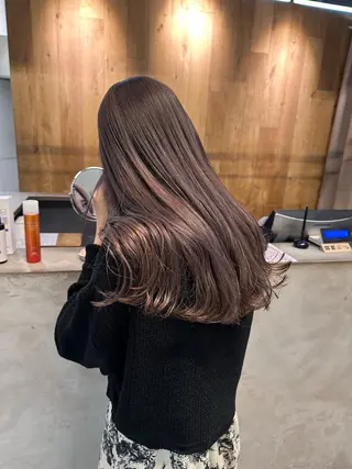 ロング カラー REINA☁️透明感 カラー/ぷつっと♡のヘアスタイル