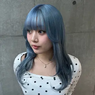 ロング カラー トレンドカラー🥣/ ヘアアレンジ✩.*˚のヘアスタイル