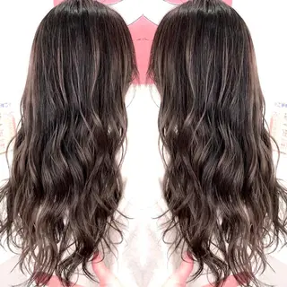 セミロング 縮毛/レイヤー 韓国/橋口のヘアスタイル