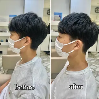 ショート カラー パーマ ヘアアレンジ メンズ キッズ ネイル マツエク・マツパ アイブロウ 《褒められる》 透明感カラー/小嶋のヘアスタイル