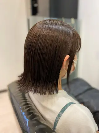 ショート YASU🍎CUT 赤系カラー/ヘアケアのヘアスタイル