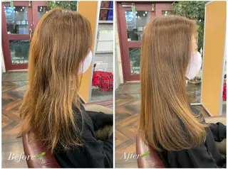 ロング AYAKA/カラー モデル募集ᡣ𐭩のヘアスタイル