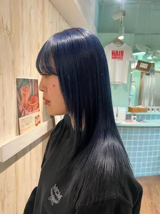 ロング カラー 顔周りカット/ボブ/ ツヤ髪/coconaのヘアスタイル