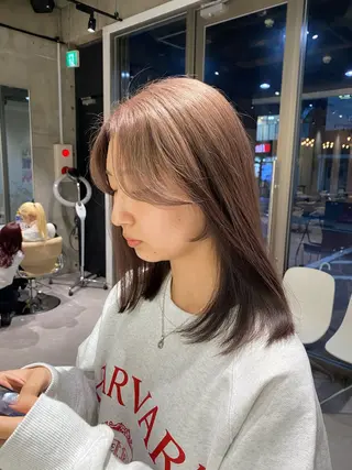 セミロング カラー mina🪐立川駅/ レイヤー/ボブのヘアスタイル