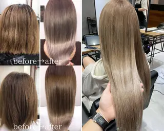 ロング カラー KEISUKE/ ブリーチ🧡エクステのヘアスタイル