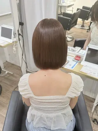 ミディアム カラー ヘアアレンジ 茶屋町/ワンカラー RAN　モデル募集中のヘアスタイル