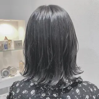 ミディアム カラー 髪質改善ストレー ト指名NO.1林駿希のヘアスタイル