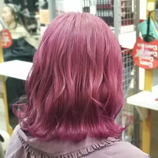 ミディアム 植田 /エクステ /ブリーチ/髪質改善のヘアスタイル