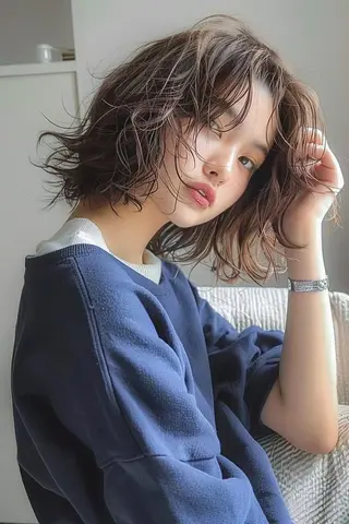 ミディアム カラー パーマ 🌜 Lulu 🌛 公式/大通のヘアスタイル