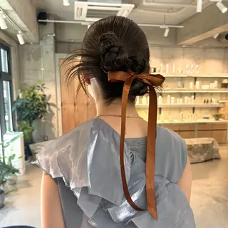 ロング ヘアアレンジ 平野 美羽のヘアスタイル