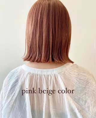 ミディアム カラー k-twoたき✨艶感 カラー/美髪矯正のヘアスタイル