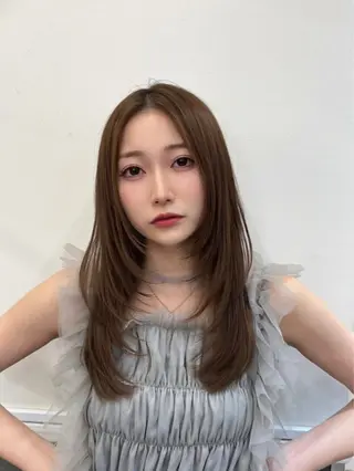 ロング mayu /韓国風/艶カラーのヘアスタイル