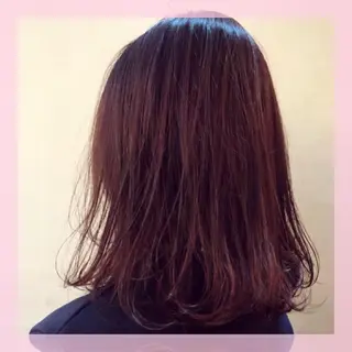 ミディアム カラー plum.所属・🍒前川 🍒のヘアスタイル