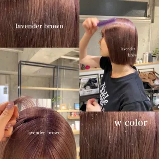 カラー 上野 莉菜のヘアスタイル