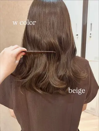 ミディアム 似合わせ/透明感 /レイヤー/りほ🤍のヘアスタイル