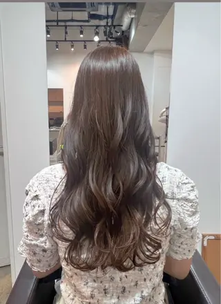 ロング デジタルパーマ/ 艶カラー/神野楓のヘアスタイル