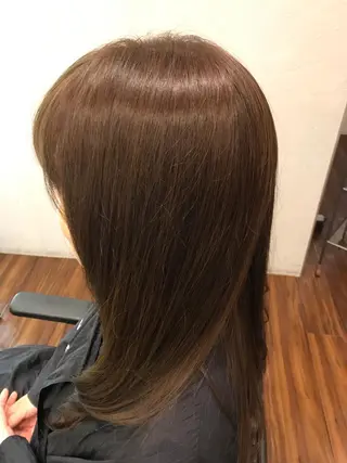 ロング カラー 髪質改善TR 透明感カラーHanaのヘアスタイル