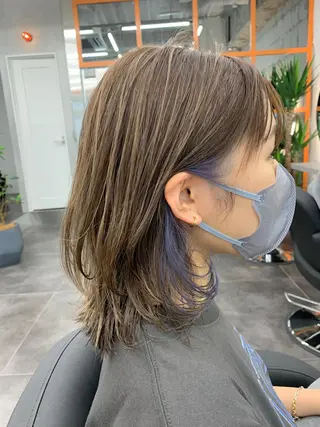 ミディアム カラー 店長担当🌟 矢吹ガブリエル🌟のヘアスタイル