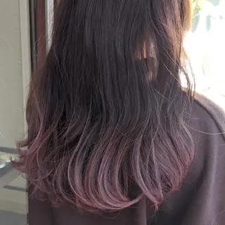 ロング カラー 髪質改善&白髪ぼかし カラー♡店長みやけ♡のヘアスタイル