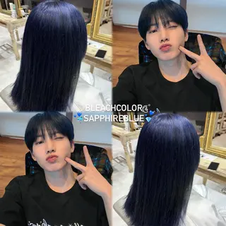 カラー ✩࿐⋆*韓国風カラー 純代‎‎🎀💕のヘアスタイル