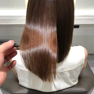 ロング ムトウセイマ/艶髪 /艶ケアWブリーチのヘアスタイル