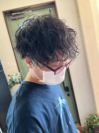 ミディアム パーマ メンズ パーマが得意な【最高 悠斗】のヘアスタイル