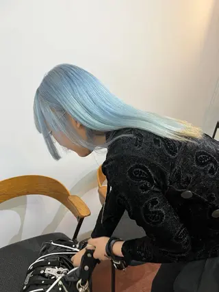 ロング カラー ハイトーン/心斎橋/ honomiのヘアスタイル