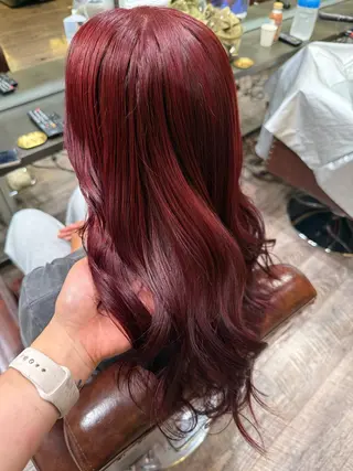カラー ヘアカラー&マツパ 募集/ｵｷﾞﾉｱｵﾘのヘアスタイル