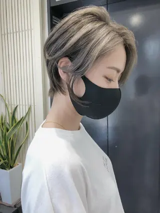 ショート カラー ヘアアレンジ GiseL 博多 ジゼル　博多のヘアスタイル