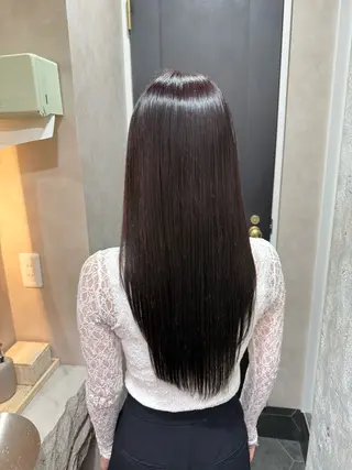セミロング カラー 🪐韓国ラベンダー艶 カラー/加野彩果🪐のヘアスタイル